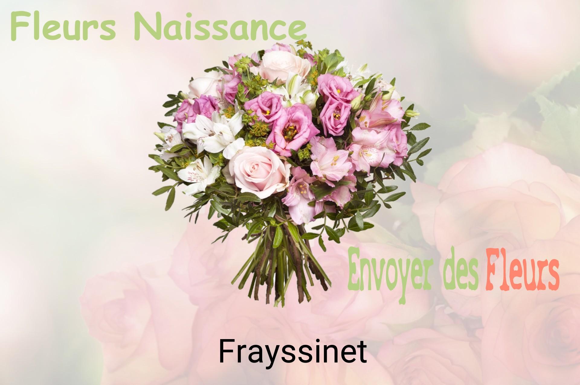 Bouquet de fleurs de naissance livré à Frayssinet